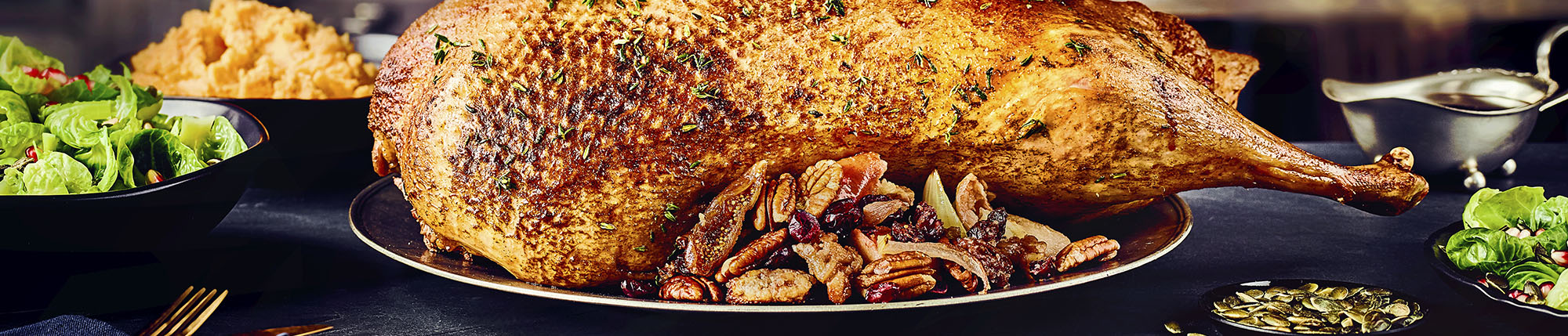 Gänsebraten mit Bratapfelfüllung